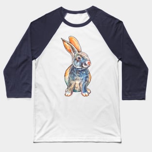 The watercolor Rabbit Baseball T-Shirt